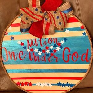 Patriotic Door Hanger $40.